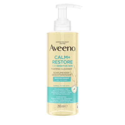 AVEENO Calm+ Restore nährender Hafer Gesichtsrein.